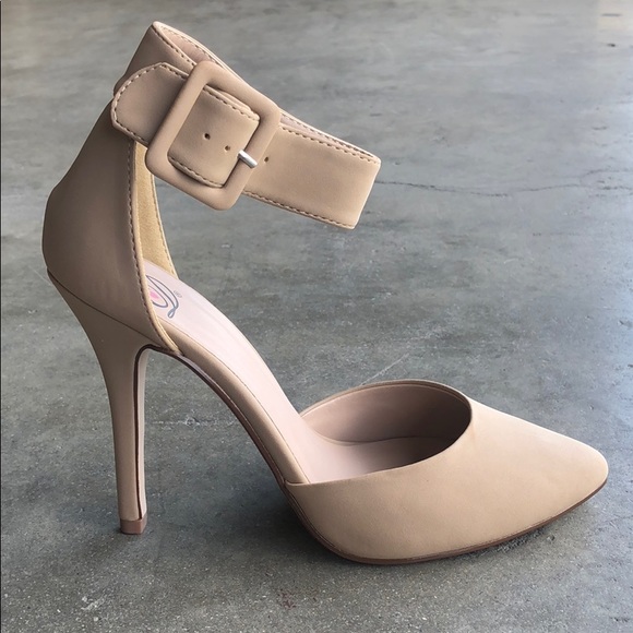 Delicious Women’s D’orsay Ankle Strap High Heels - Picture 2 of 5